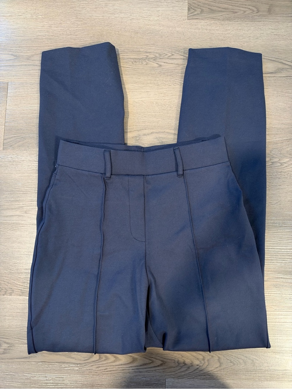 Quince Classic Women's Navy Tailored Dress Pants